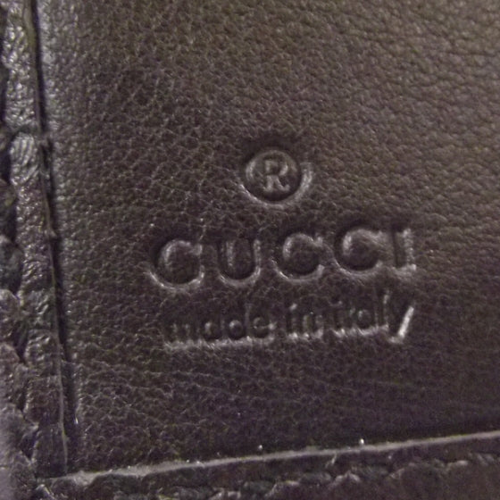Gucci Guccissima Metal Bar French Flap Wallet Brown 8 of 10