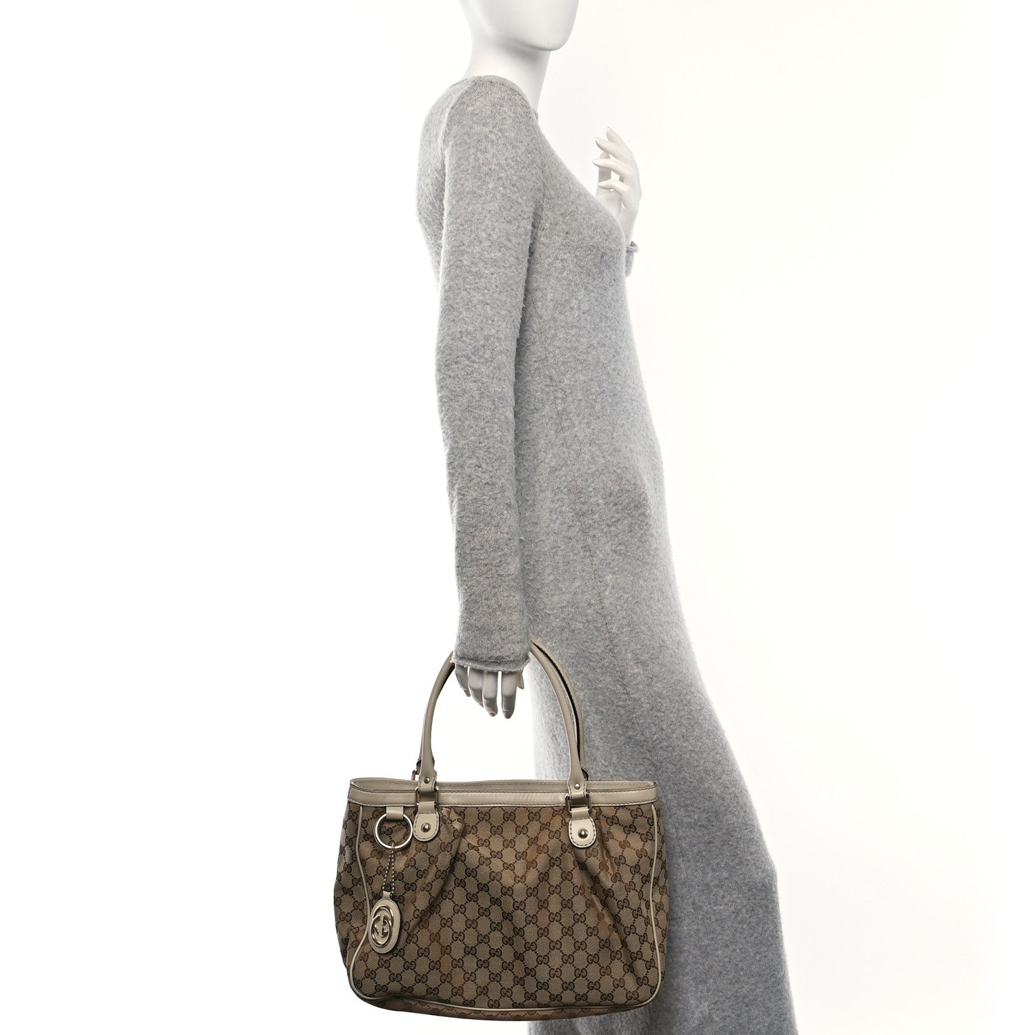 Gucci Monogram Medium Sukey Top Handle Tote Off White 2 of 10