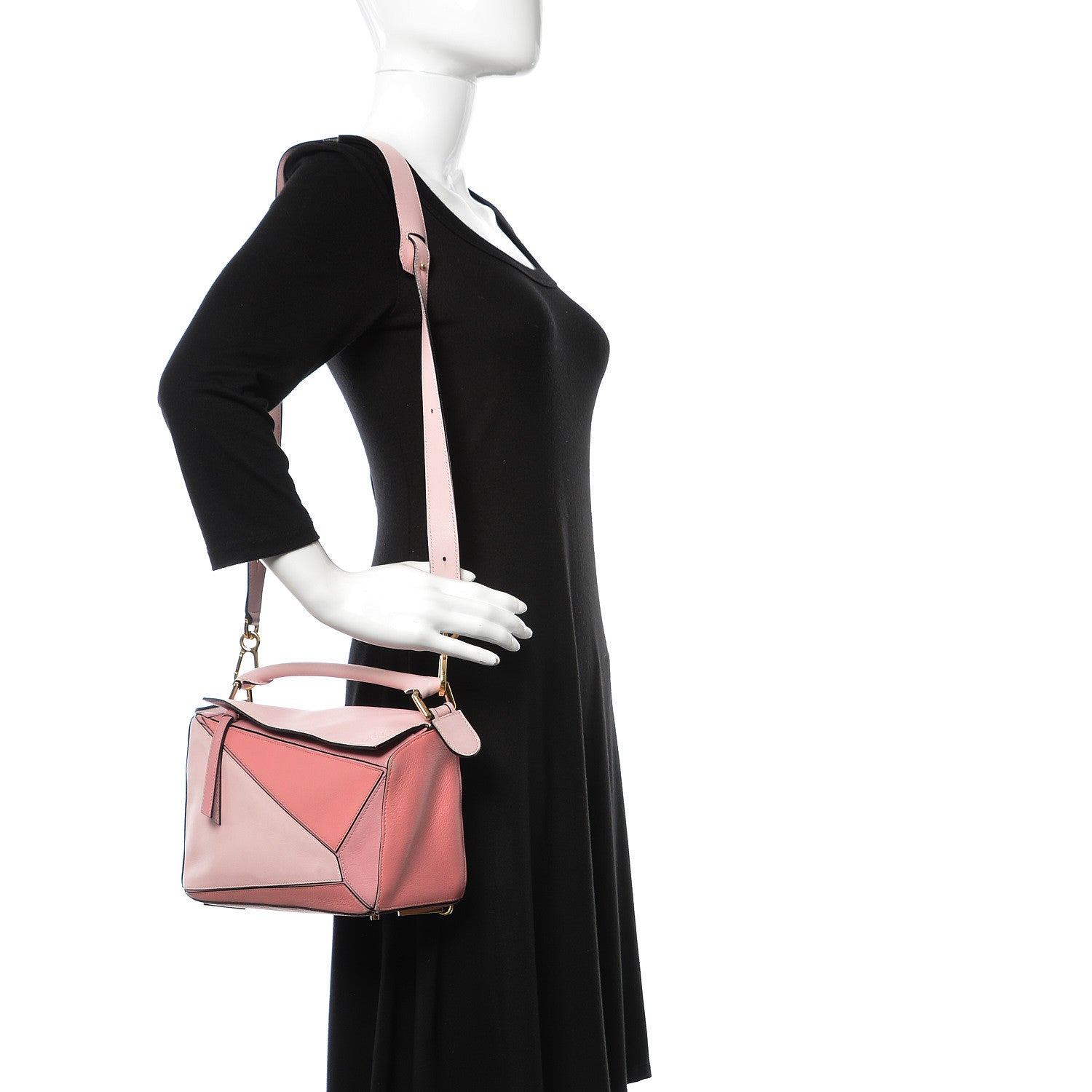 Loewe Calfskin Small Puzzle Bag Soft Pink 2 of 14