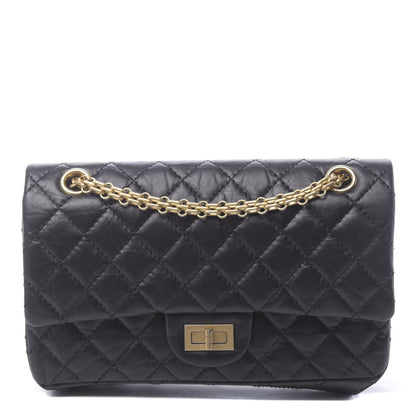 Chanel Aged Calfskin Quilted 2.55 Reissue 225 Flap Black 1 of 12