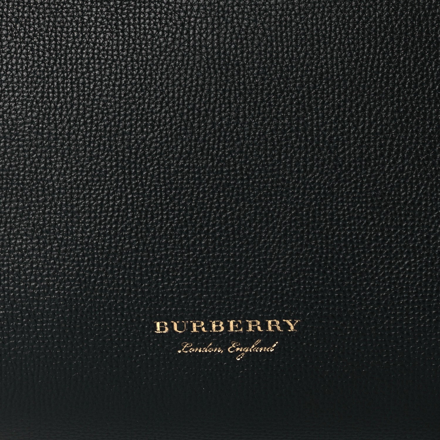 Burberry Grainy Calfskin House Check Large Banner Tote Black 11 of 13