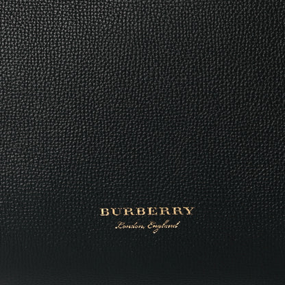 Burberry Grainy Calfskin House Check Large Banner Tote Black 11 of 13