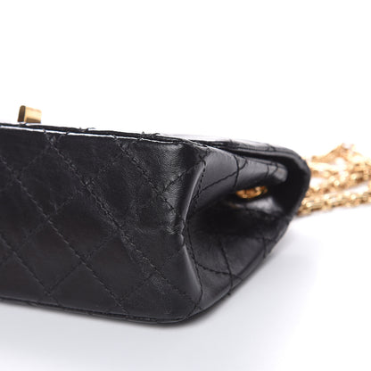 Chanel Aged Calfskin Quilted 2.55 Reissue Mini Flap Black 9 of 10