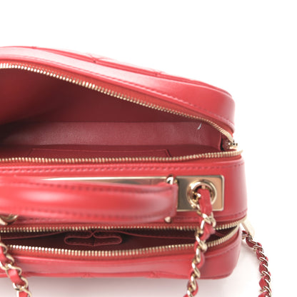 Chanel Lambskin Quilted Small Trendy CC Bowling Bag Red 6 of 13