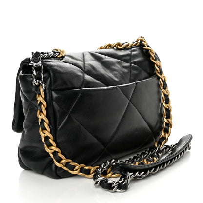 Chanel Lambskin Quilted Medium Chanel 19 Flap Black 3 of 11