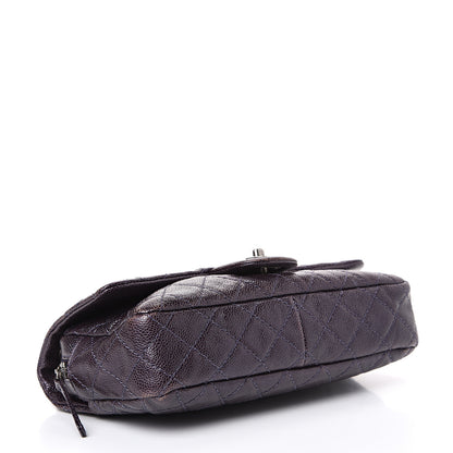 Chanel Iridescent Caviar Quilted Small Chic Flap Dark Purple 3 of 10