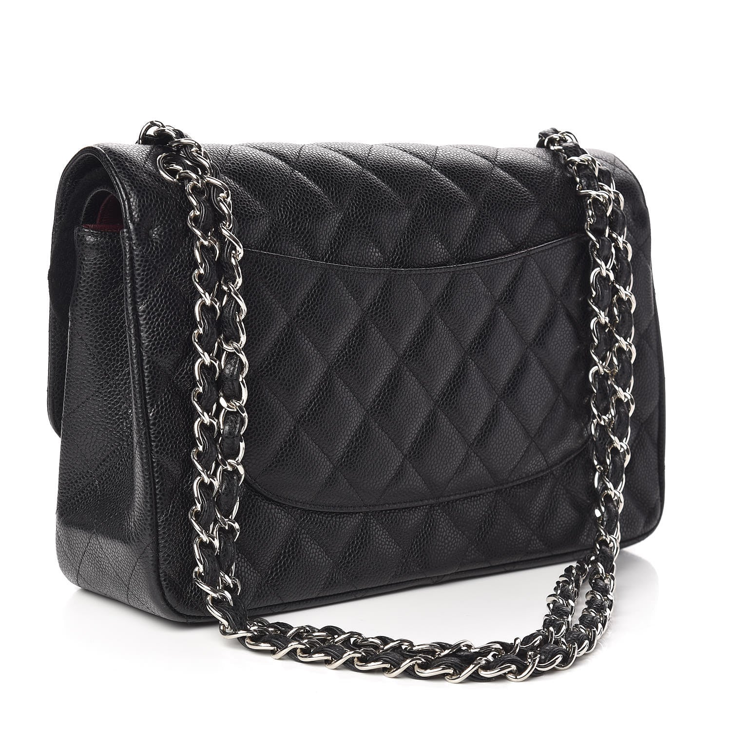 Chanel Caviar Quilted Jumbo Double Flap Black 3 of 11