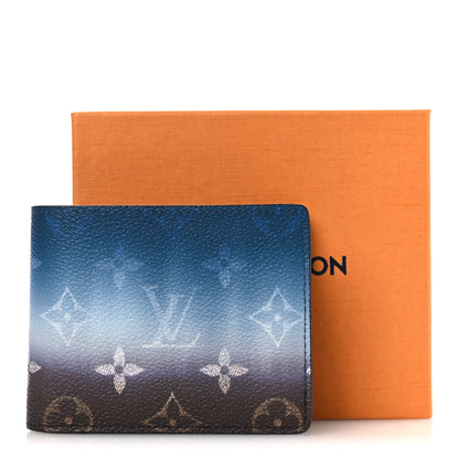 Louis Vuitton Monogram Pigment Slender Wallet Blue 8 of 8