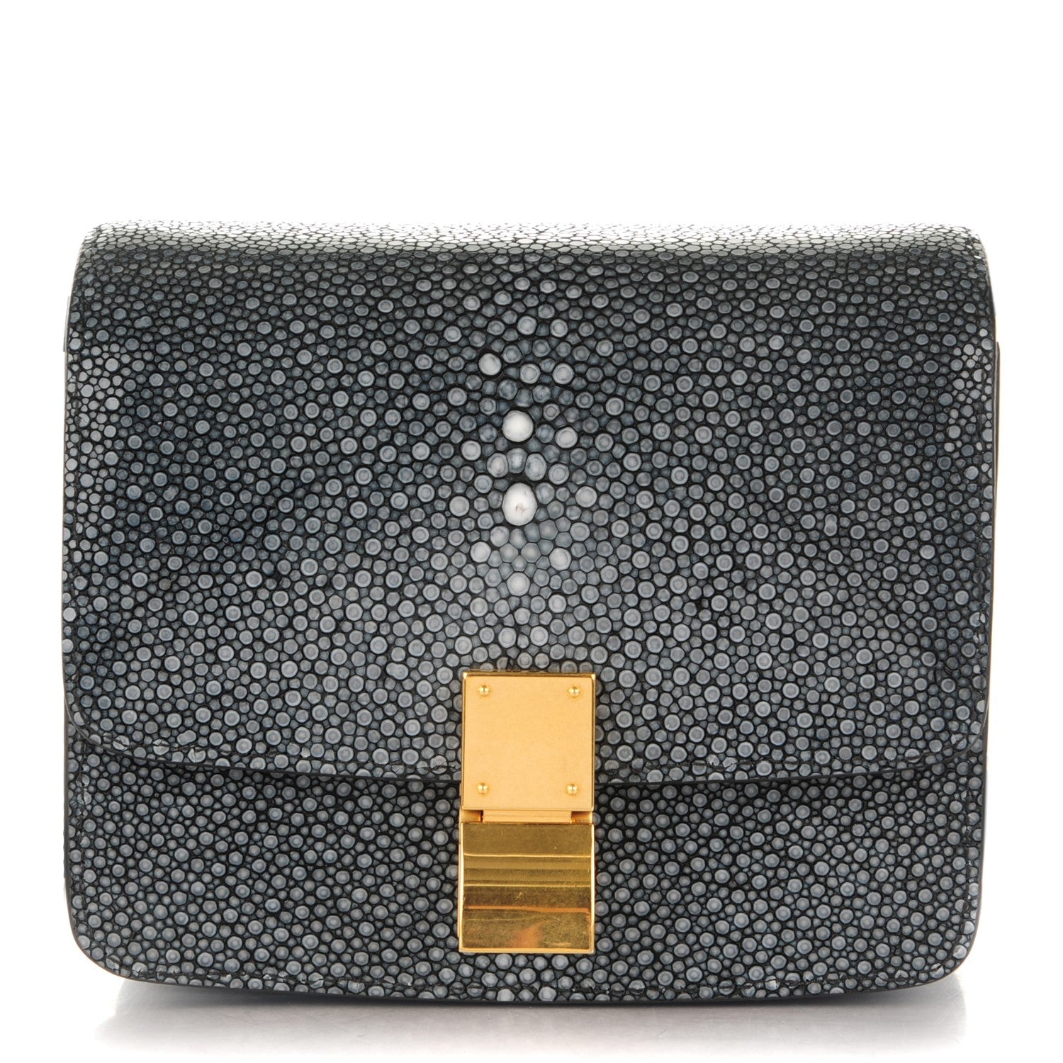 Celine Stingray Small Classic Box Flap Bag Black 1 of 7