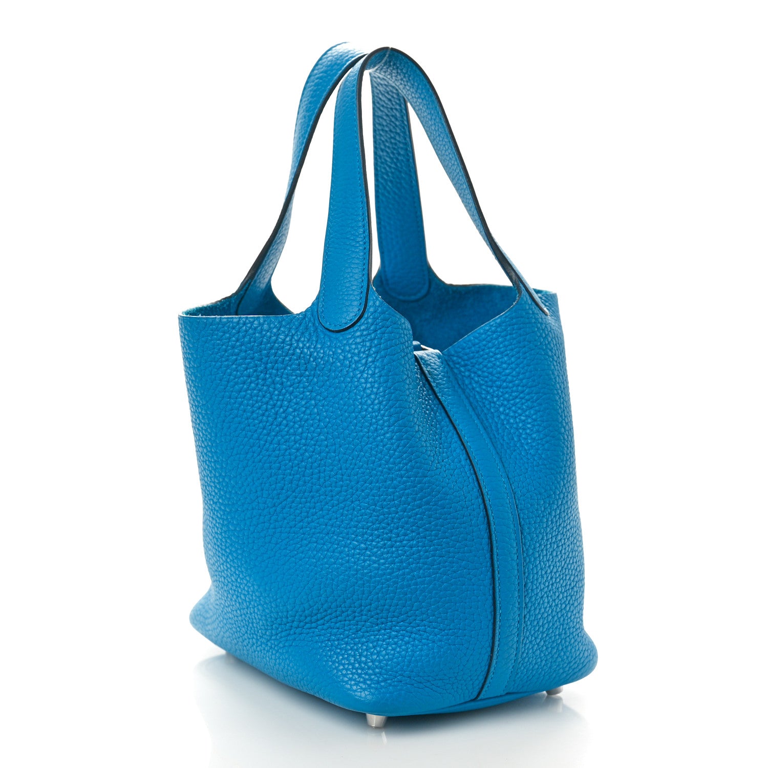 Hermes Taurillon Clemence Picotin Lock 18 PM Bleu Frida 2 of 9