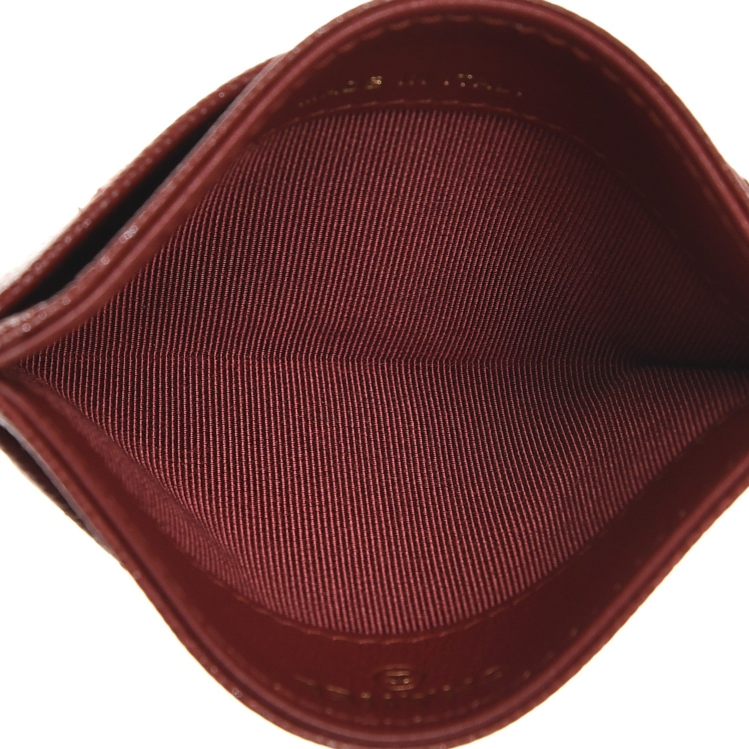 Chanel Caviar Quilted Card Holder Dark Red 5 of 8