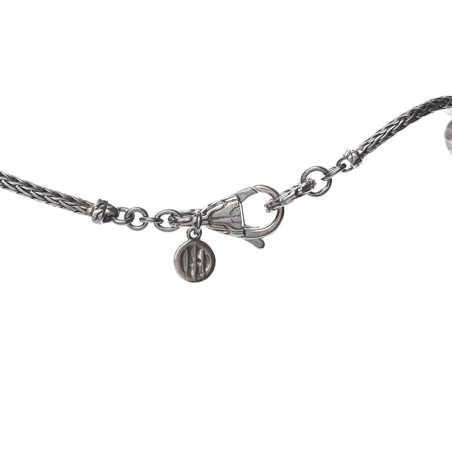 John Hardy Sterling Silver Blue Dot Disc Station Necklace 5 of 5