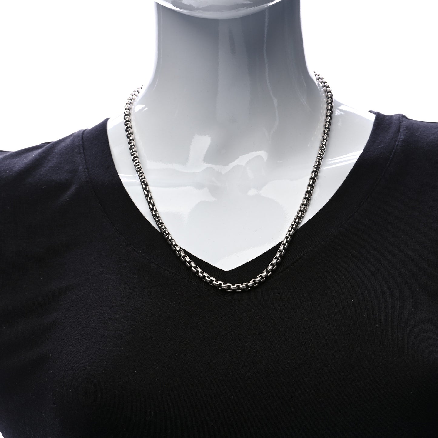 Sterling Silver 4.8mm Box Chain Necklace 22"