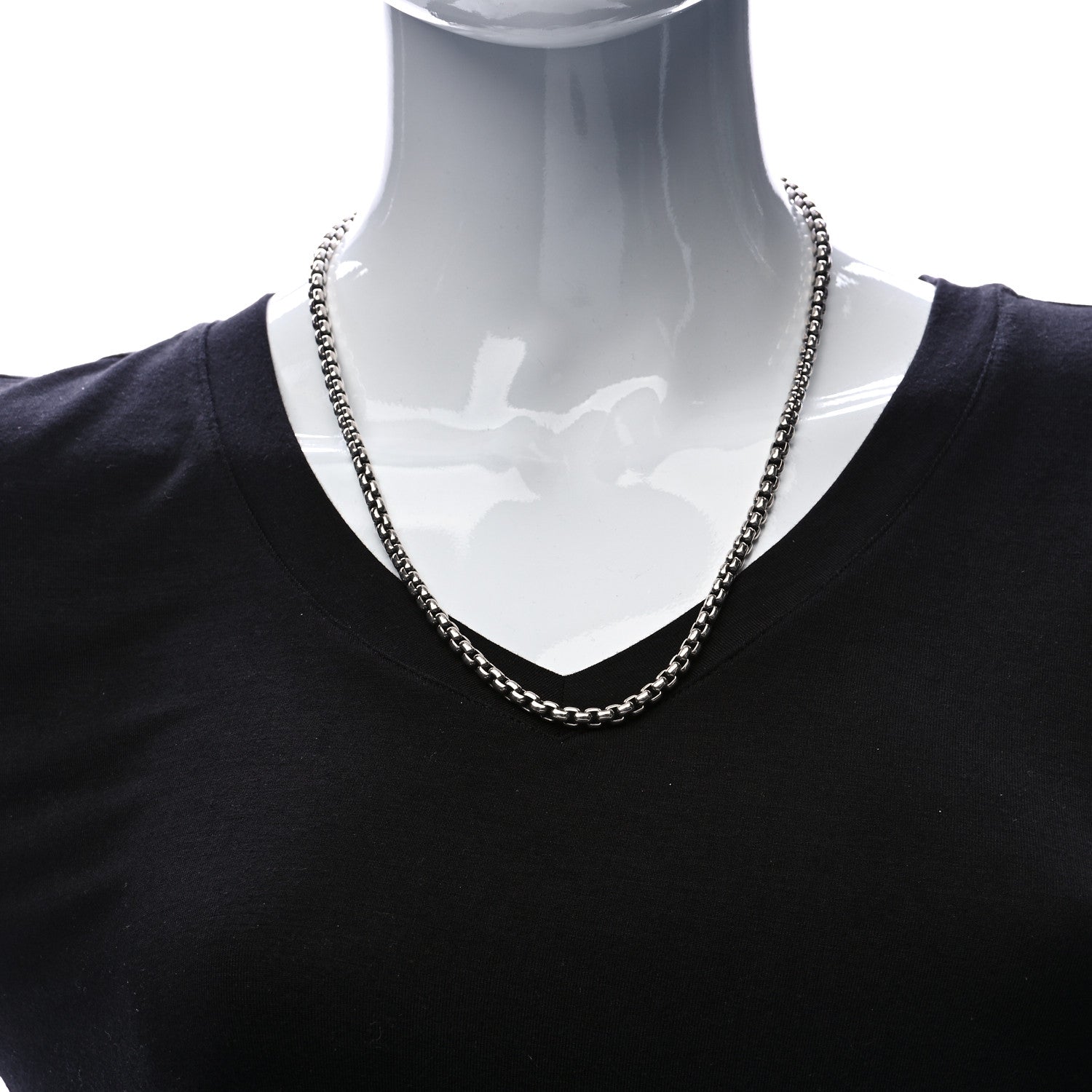David Yurman Sterling Silver 4.8mm Box Chain Necklace 22" 2 of 6