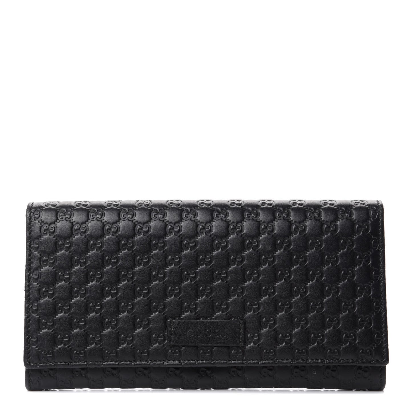 Soft Microguccissima Continental Wallet Black