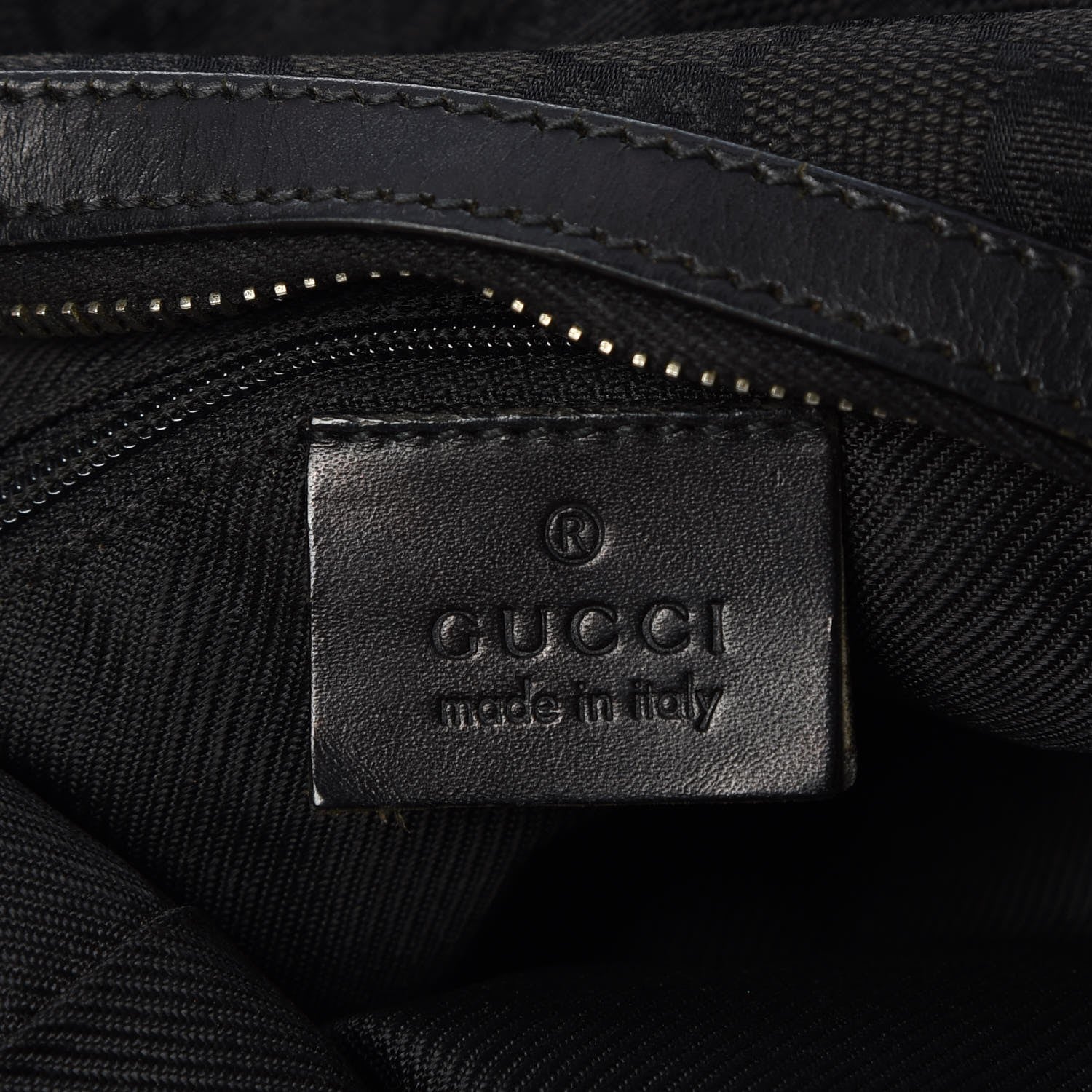 Gucci Monogram Medium Hobo Black 6 of 7