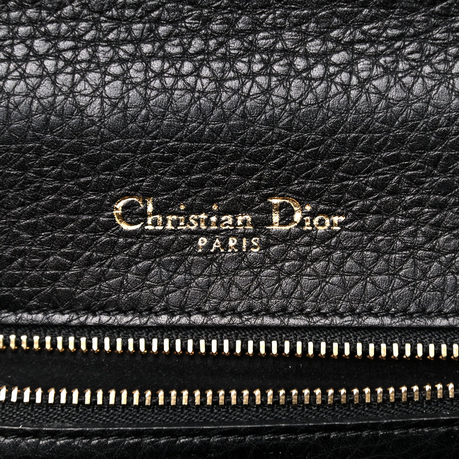 Christian Dior Grained Calfskin Medium Diorama Flap Bag Black 6 of 15