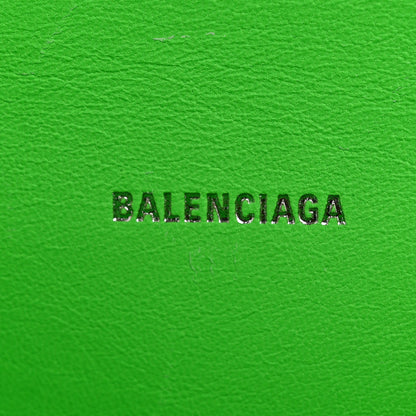 Balenciaga Shiny Calfskin Strass Crocodile Embossed Hourglass Top Handle Bag XS Fluo Green 6 of 14