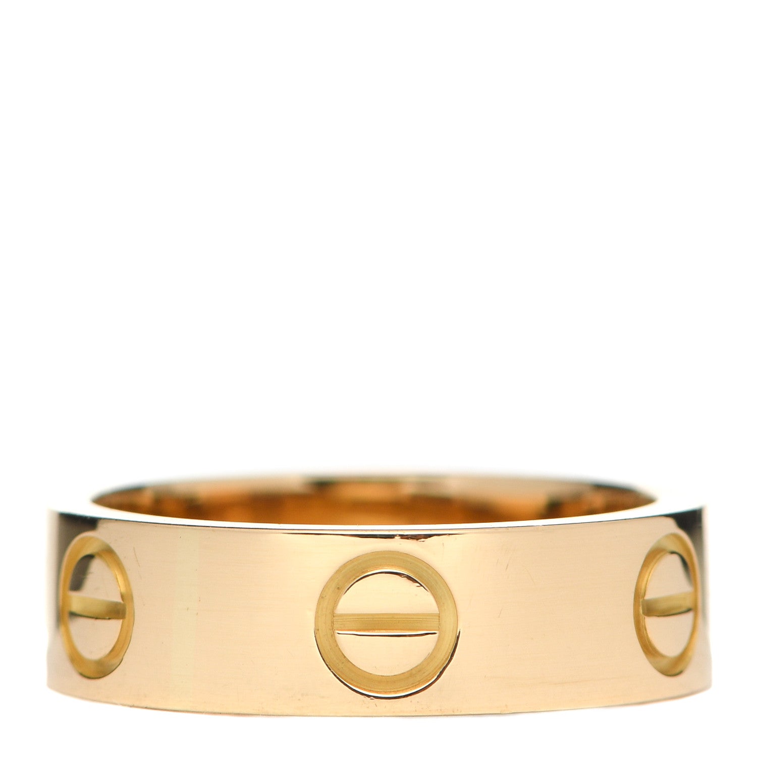 Cartier 18K Yellow Gold 5.5mm LOVE Ring 53 6.5 1 of 5