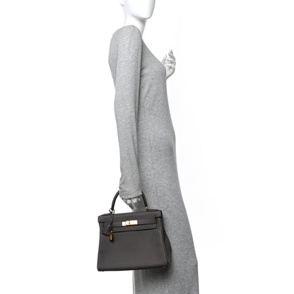 Hermes Togo Kelly Retourne 28 Etain 2 of 11