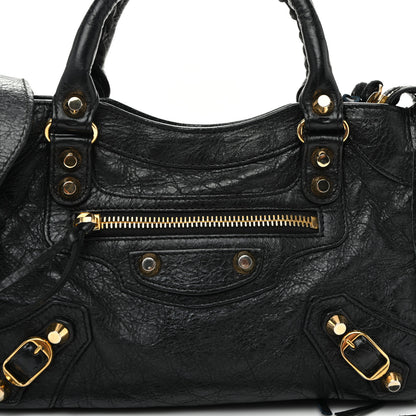 Balenciaga Agneau Giant 12 Gold Hardware Mini City Black 8 of 10
