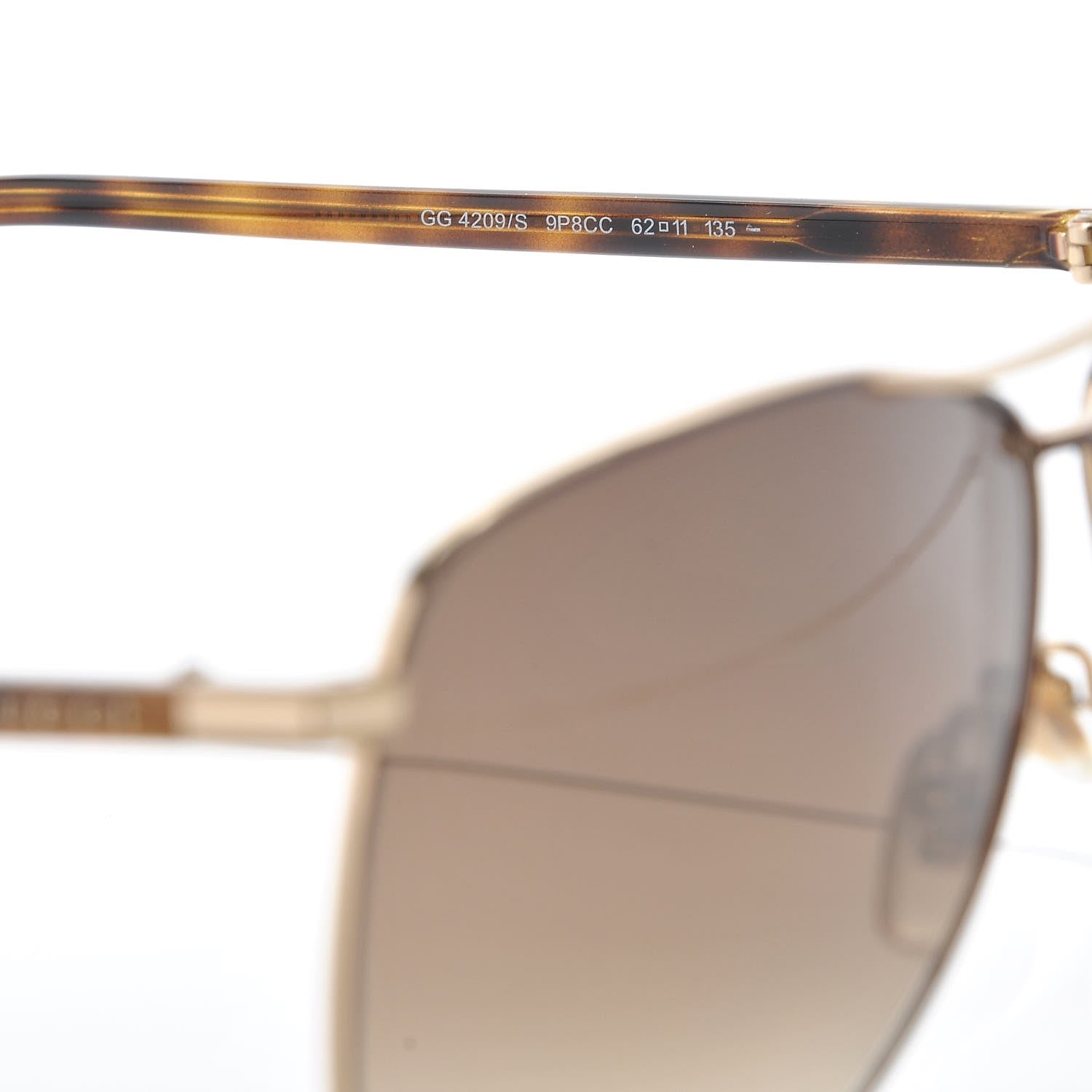 Gucci Aviator Sunglasses 4209/S Gold 284781 – FASHIONPHILE