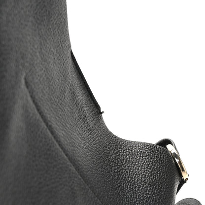 Salvatore Ferragamo Calfskin Reverse Hobo Black 10 of 10