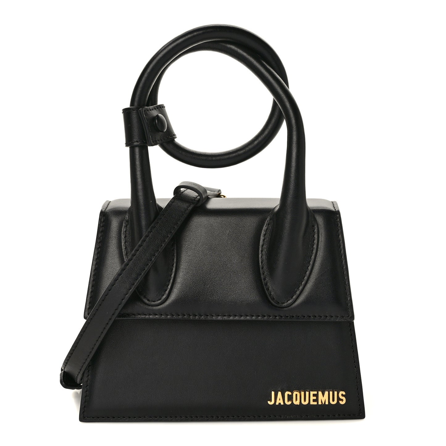 Smooth Calfskin Le Chiquito Noeud Black