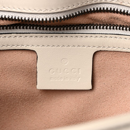 Gucci Calfskin Matelasse Small GG Marmont Shoulder Bag White 6 of 10