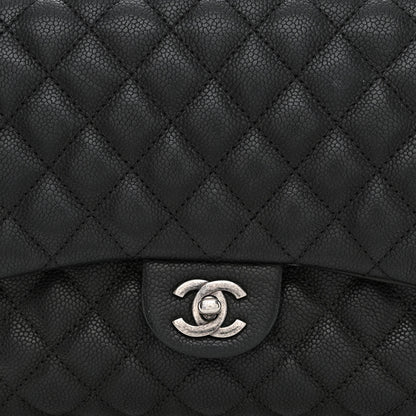 Chanel Caviar Quilted Medium Rock In Rome Single Flap Black 11 of 18