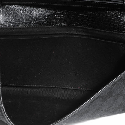 Gucci Monogram GG Bamboo Bar Clutch Black 5 of 6