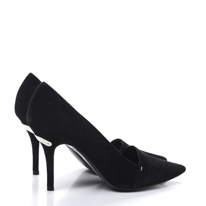 Louis Vuitton Suede Diana Pumps 37 Black 4 of 9