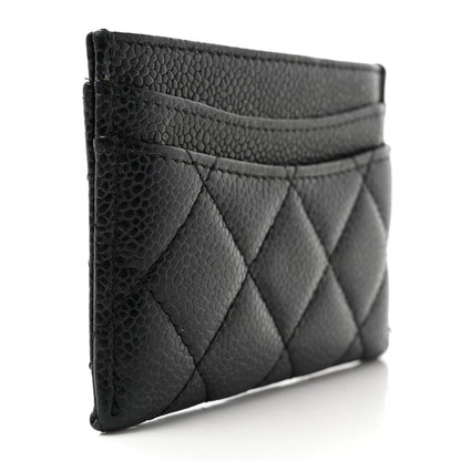 Chanel Caviar Quilted Card Holder Black 3 of 10