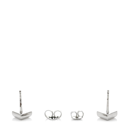 Louis Vuitton Essential V Stud Earrings Silver 3 of 5
