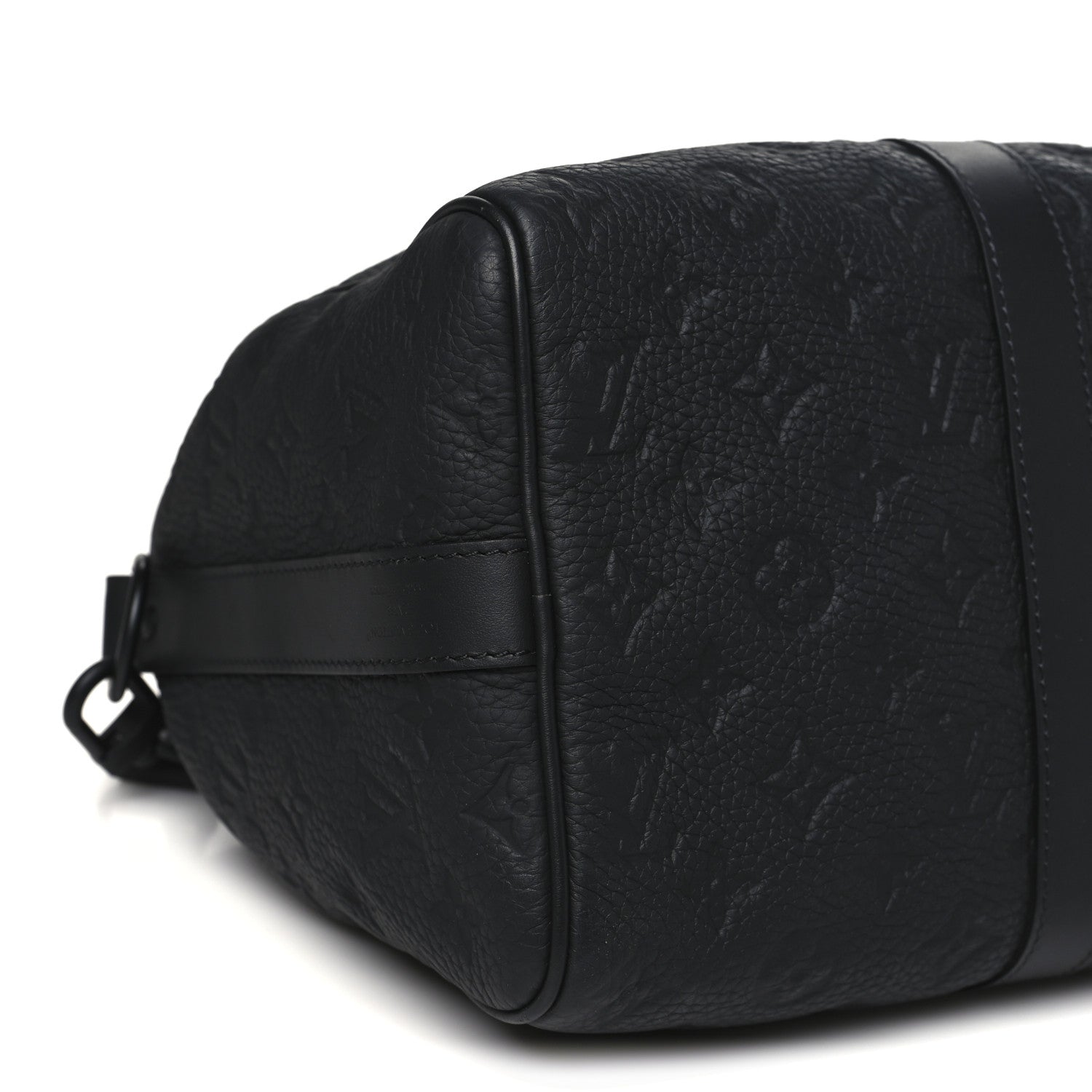 Louis Vuitton Monogram Taurillon Keepall Bandouliere 35 Black 8 of 9