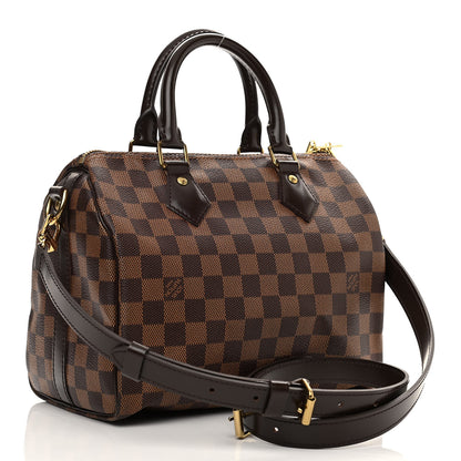Louis Vuitton Damier Ebene Speedy Bandouliere 25 3 of 10