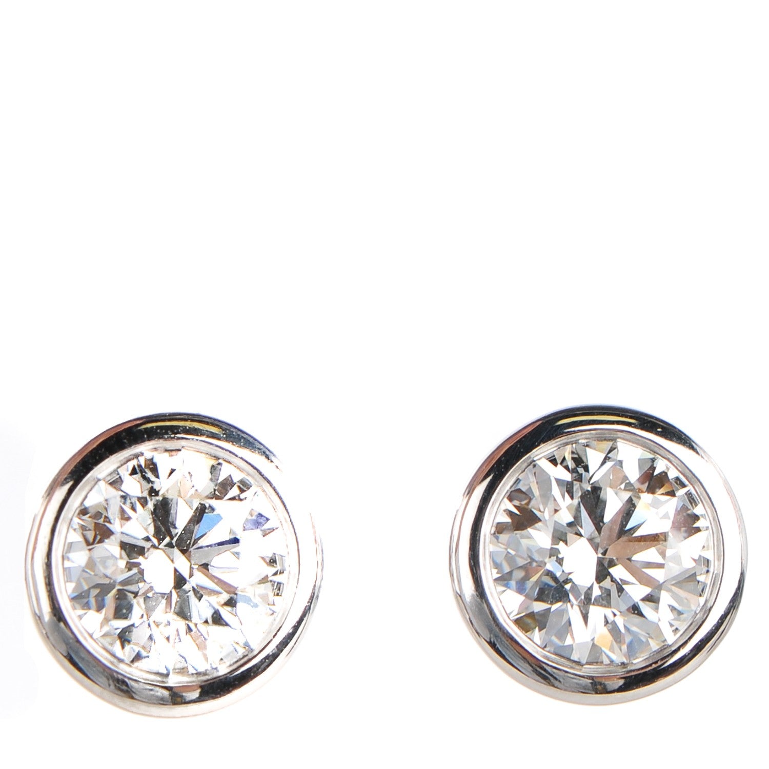 Tiffany Platinum Diamond 2.0ctw Elsa Peretti Diamonds By The Yard Earrings 1 of 11