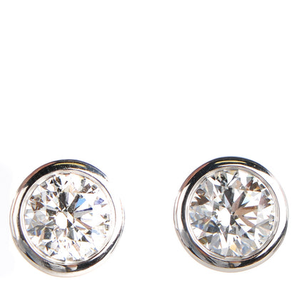 Tiffany Platinum Diamond 2.0ctw Elsa Peretti Diamonds By The Yard Earrings 1 of 11
