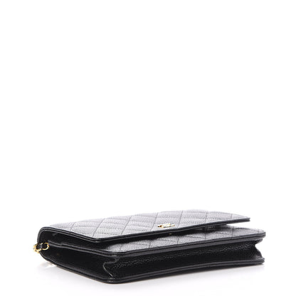 Chanel Caviar Quilted Wallet On Chain WOC Black 4 of 9