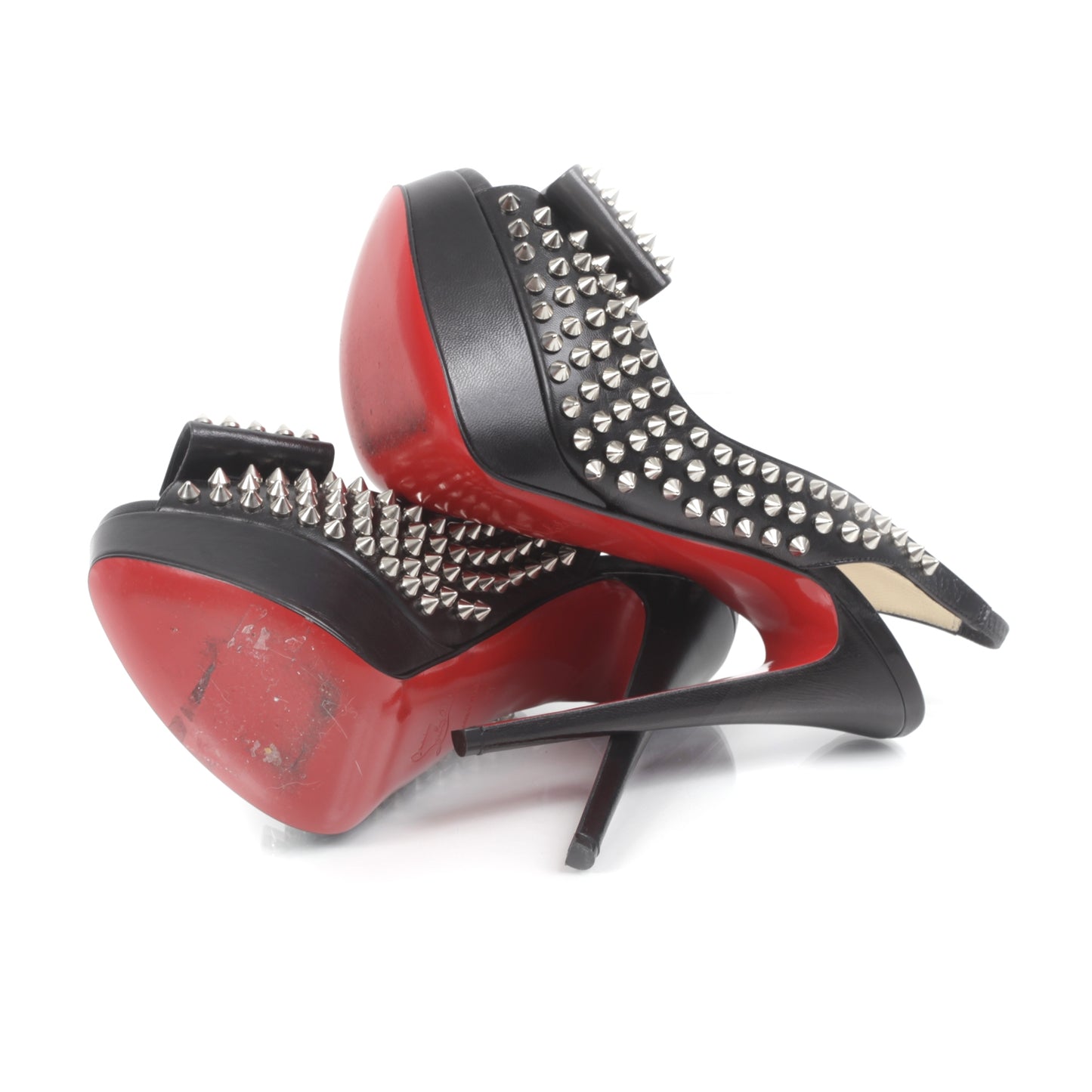 Clou Noeud 150 Studded Slingback Pumps 37 Black