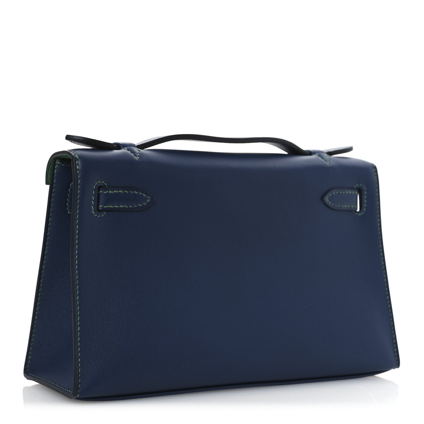 Swift Horseshoe Kelly Pochette Clutch  Bleu Navy Vert Vertigo