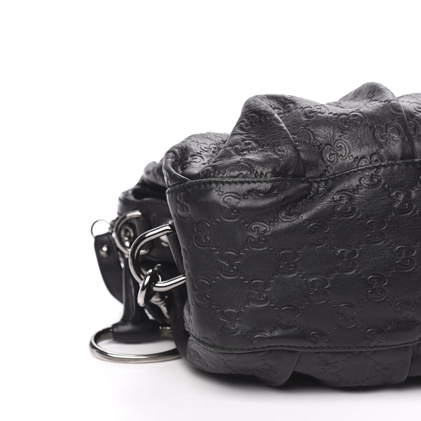 Guccissima Medium Icon Bit Boston Black