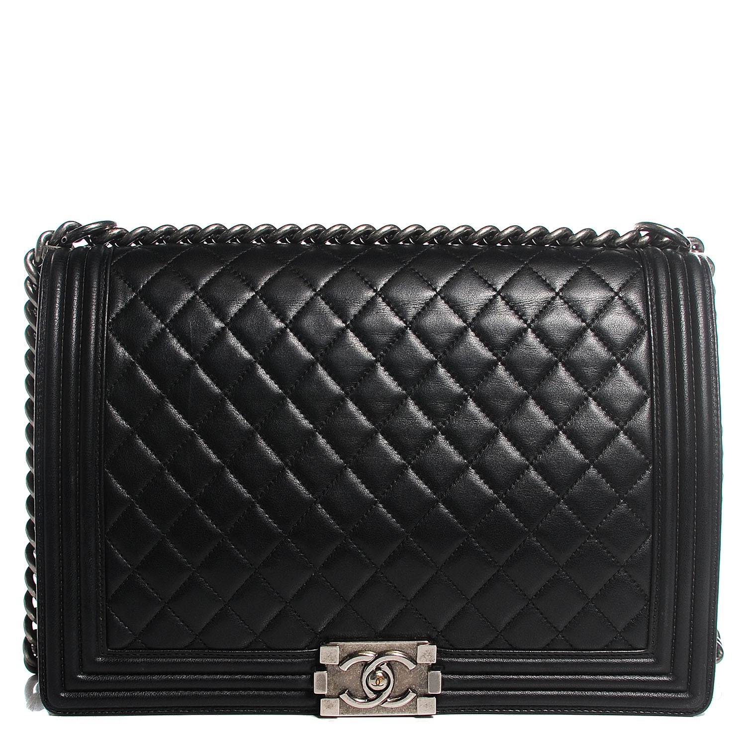 Chanel Lambskin Quilted New Medium Boy Flap Black 1 of 8