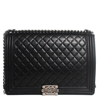 Chanel Lambskin Quilted New Medium Boy Flap Black 1 of 8