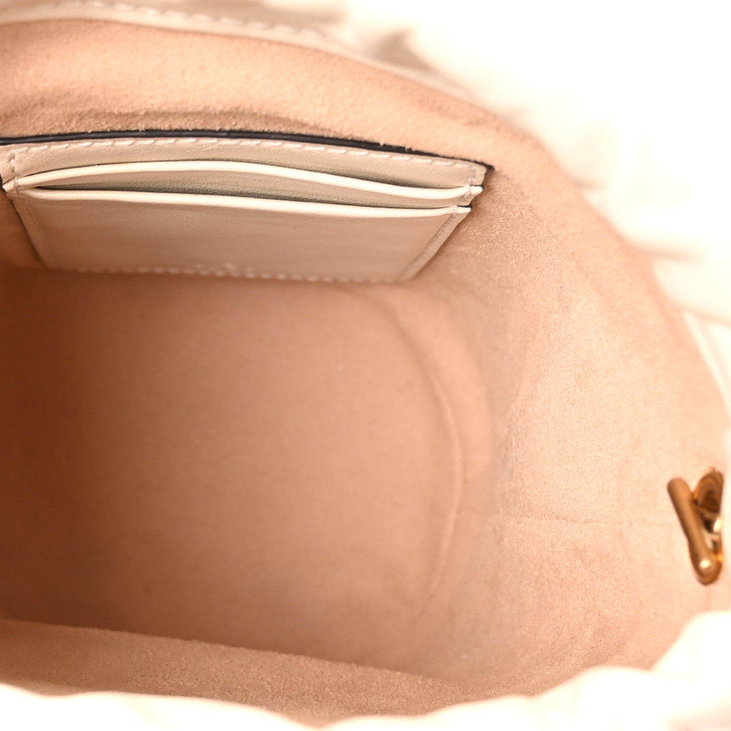Gucci Calfskin Matelasse Mini GG Marmont 2.0 Bucket Bag White 5 of 9