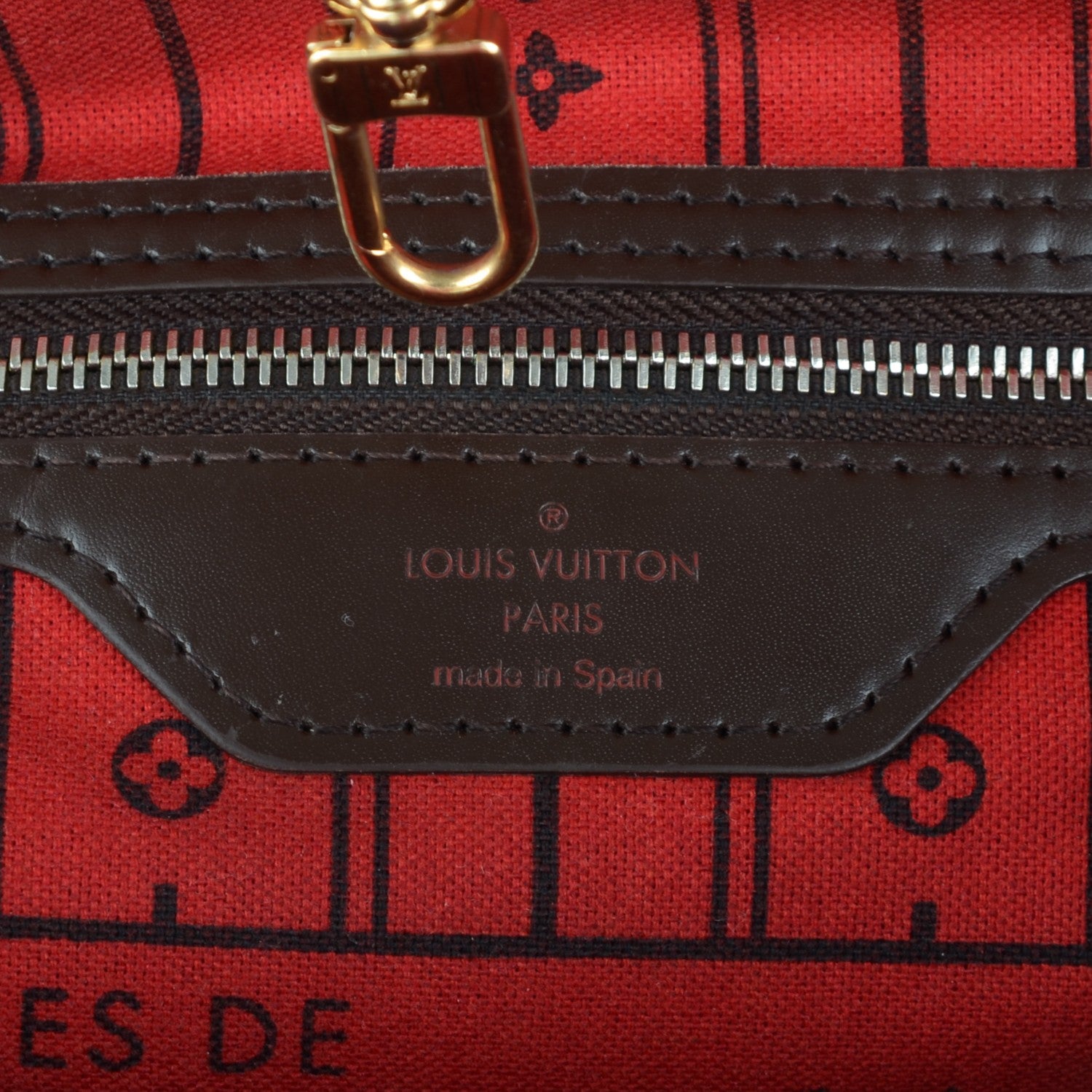 Louis Vuitton Damier Ebene Neverfull MM 7 of 8