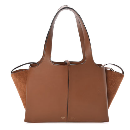 Celine Smooth Calfskin Suede Small Tri-Fold Bag Havana 1 of 10