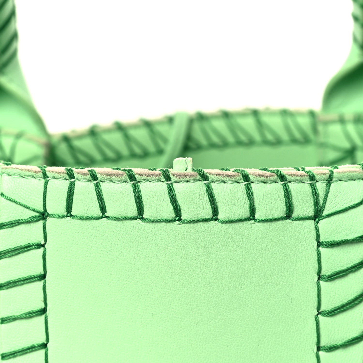 Bottega Veneta Nappa Maxi Intrecciato Overlock Stitched Small Arco Tote Wasabi Parakeet 10 of 11