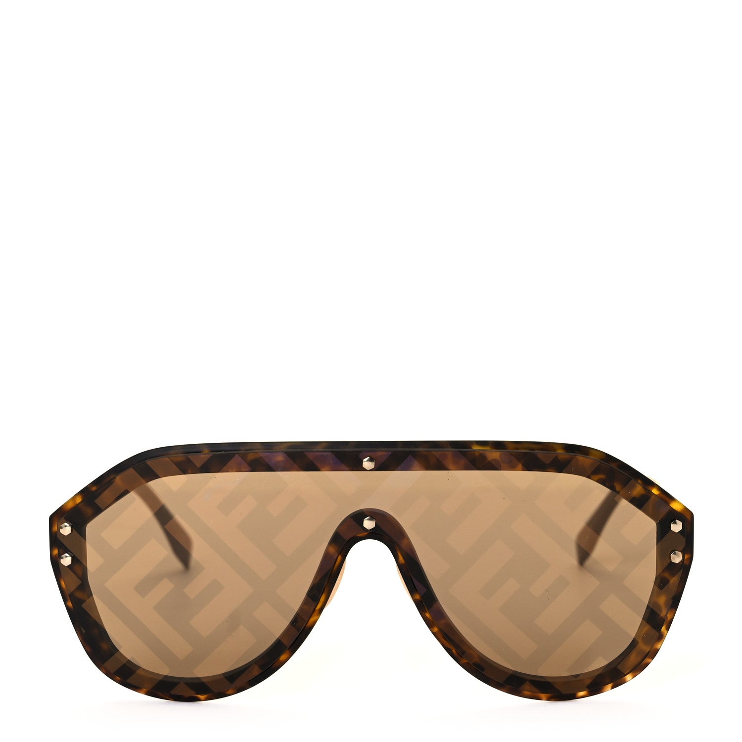 Fendi FF Fabulous Shield Sunglasses FF M0039/G/S Beige 2 of 8