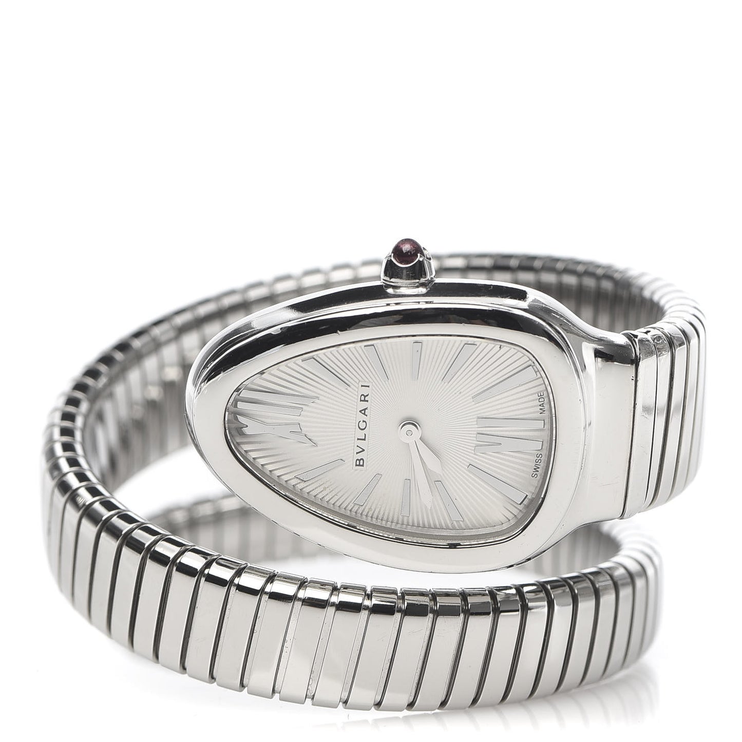 Stainless Steel 35mm Serpenti Tubogas Quartz Watch